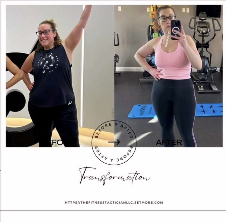 Client before-and-after transformation